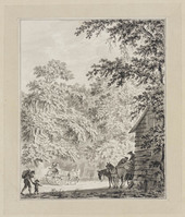 TvB T 048
<br/>
Laan met karren en mensen
<br/>
<em>Claterbos, Augustijn (1750-1828)</em>